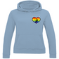 Ladies Hoodie RAINBOW SKATE HEART