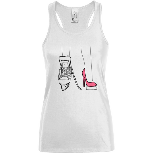 Ladies Tank Top SKATES & HEELS