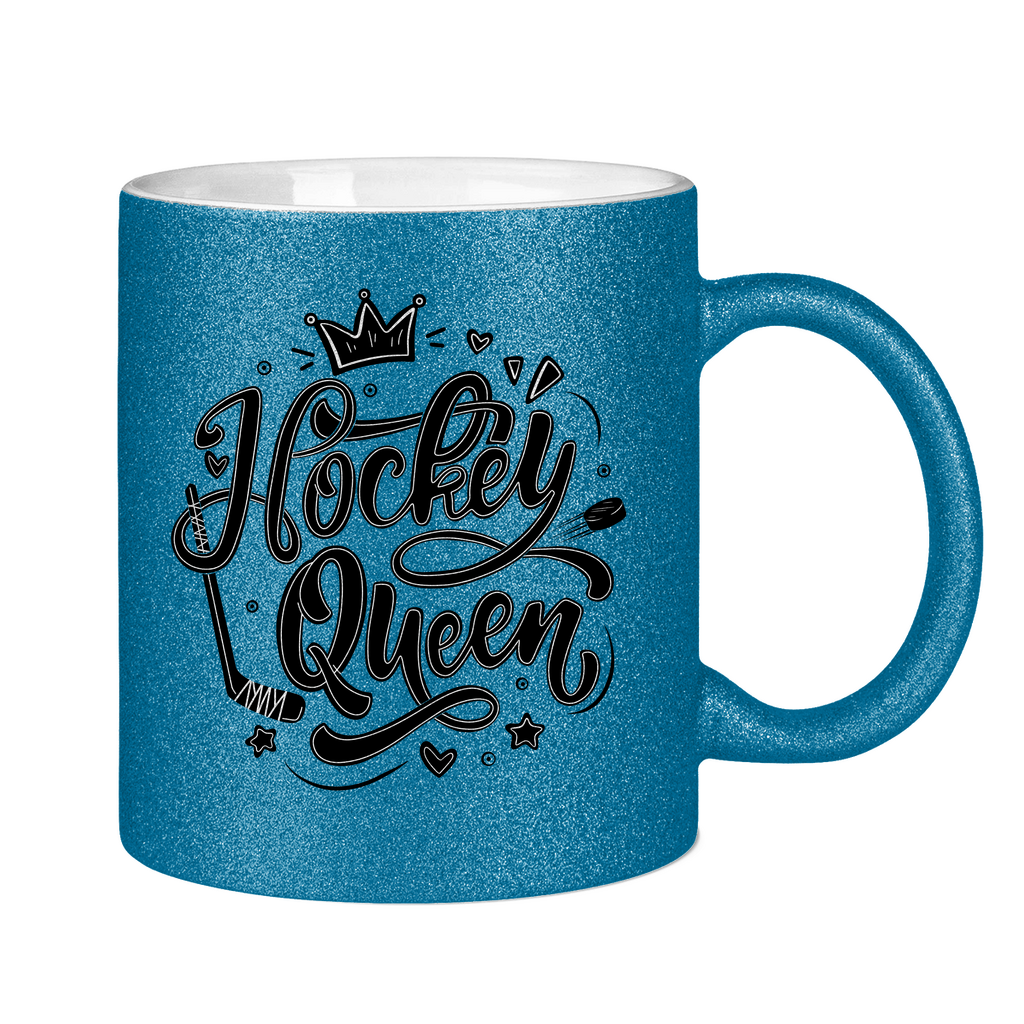 Glitzertasse HOCKEYQUEEN II