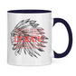 Tasse zweifarbig INDIANS HEAD