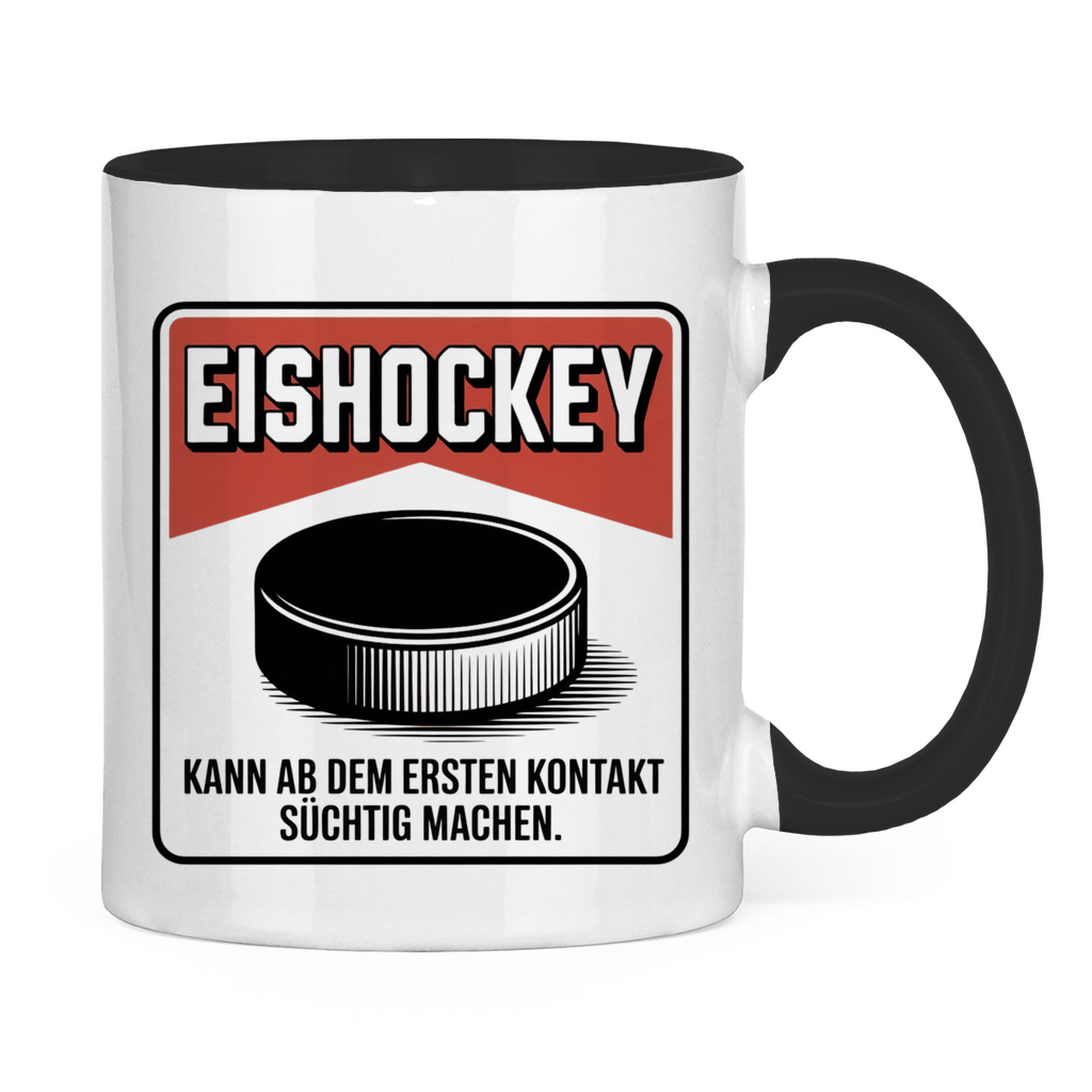 Tasse zweifarbig  EISHOCKEY ZIGARETTENSCHACHTEL