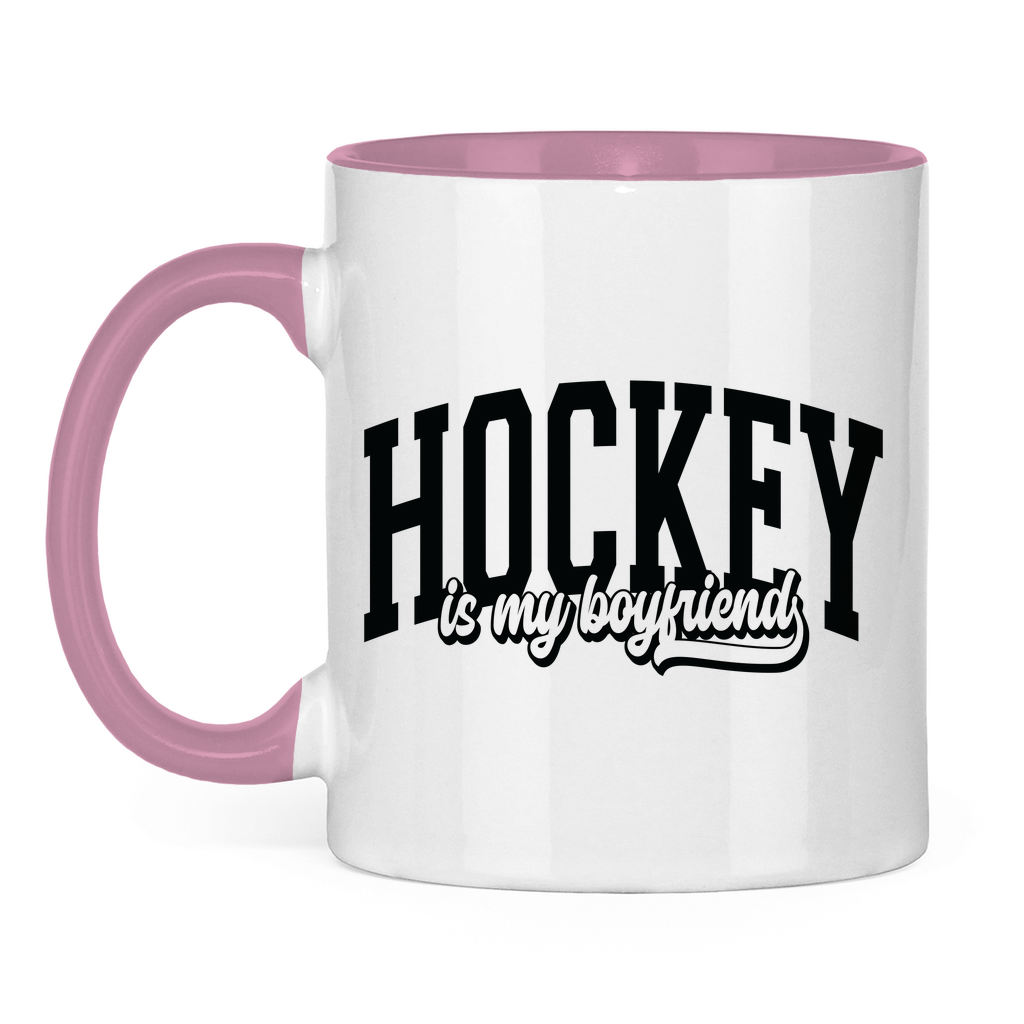 Tasse zweifarbig HOCKEY IS MY BOYFRIEND