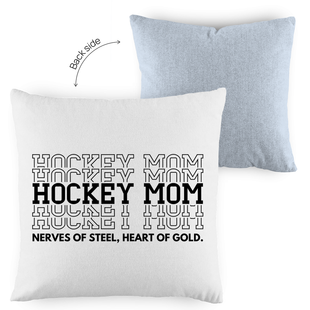 Kopfkissen zweifarbig HOCKEYMOM NERVES & HEART