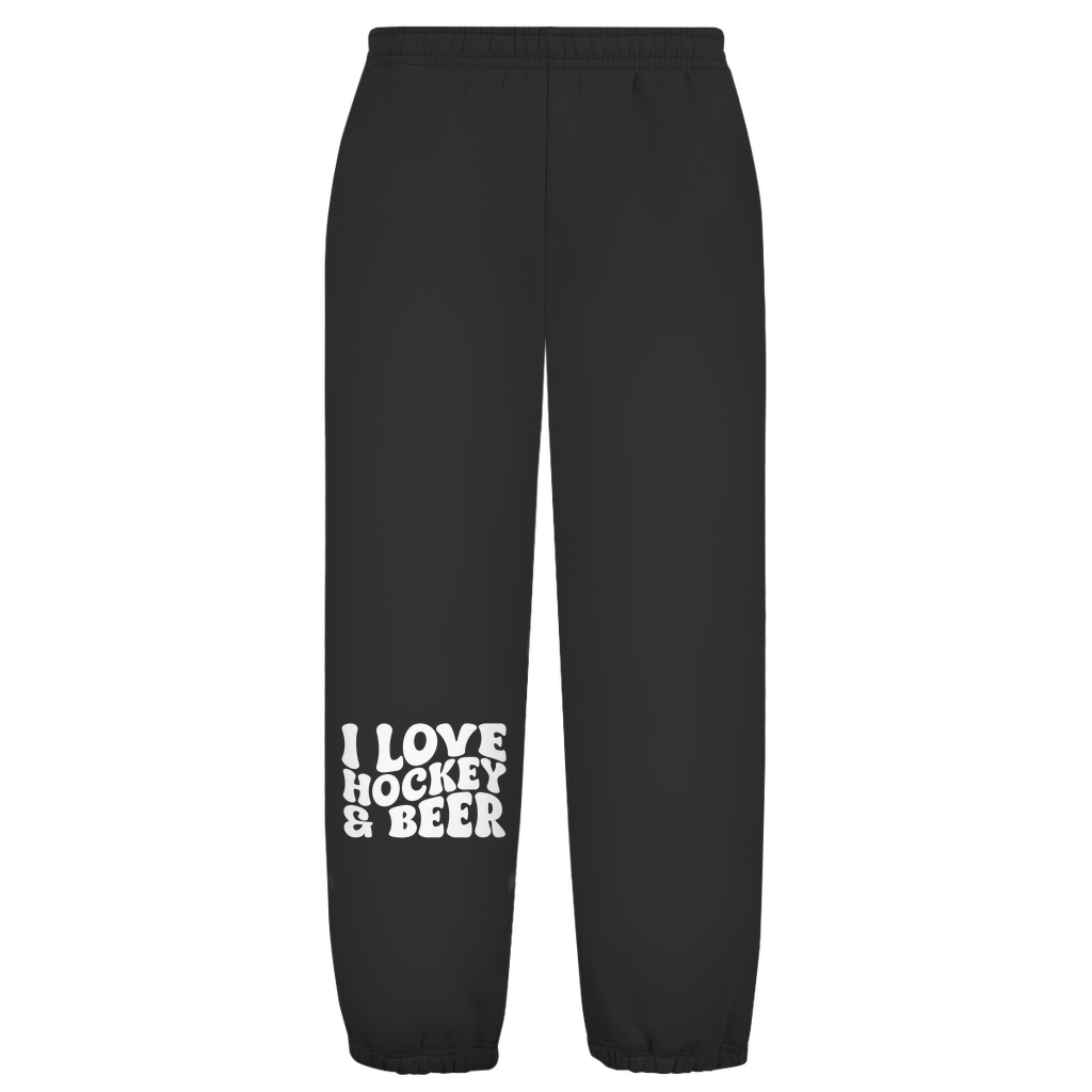 Oversize Sweatpants I LOVE HOCKEY & BEER