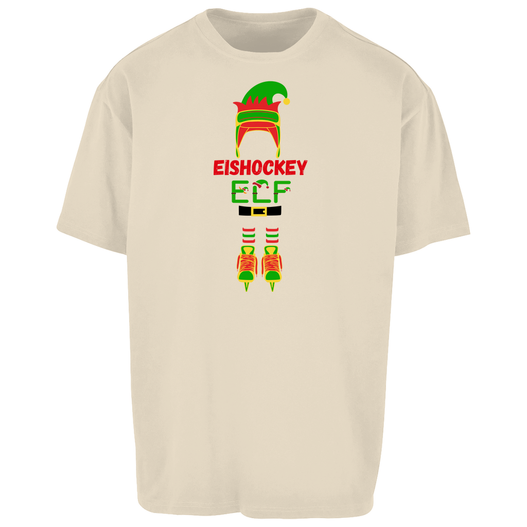 Oversize T-Shirt HOCKEY ELF - personalisierbar -