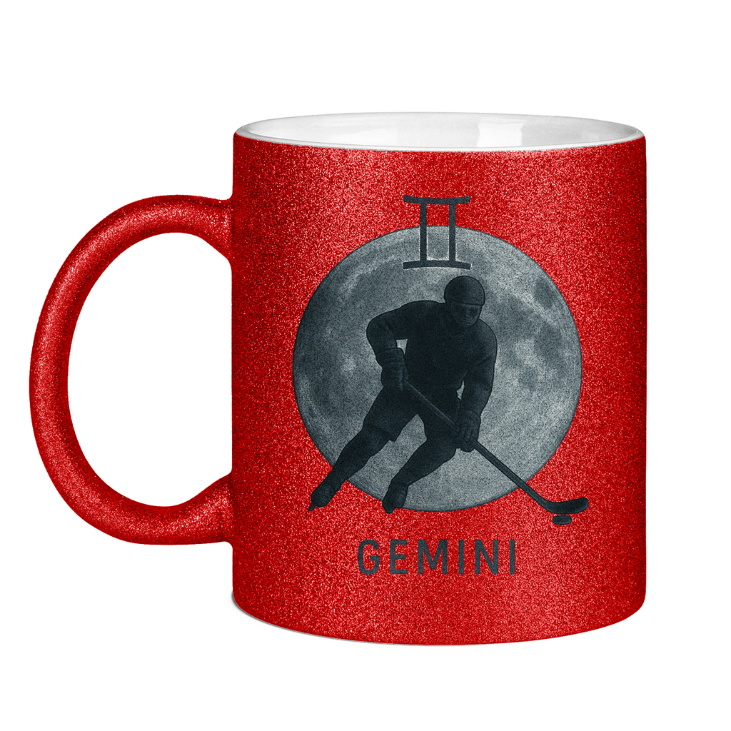 Glitzertasse STERNZEICHEN GEMINI / ZWILLING
