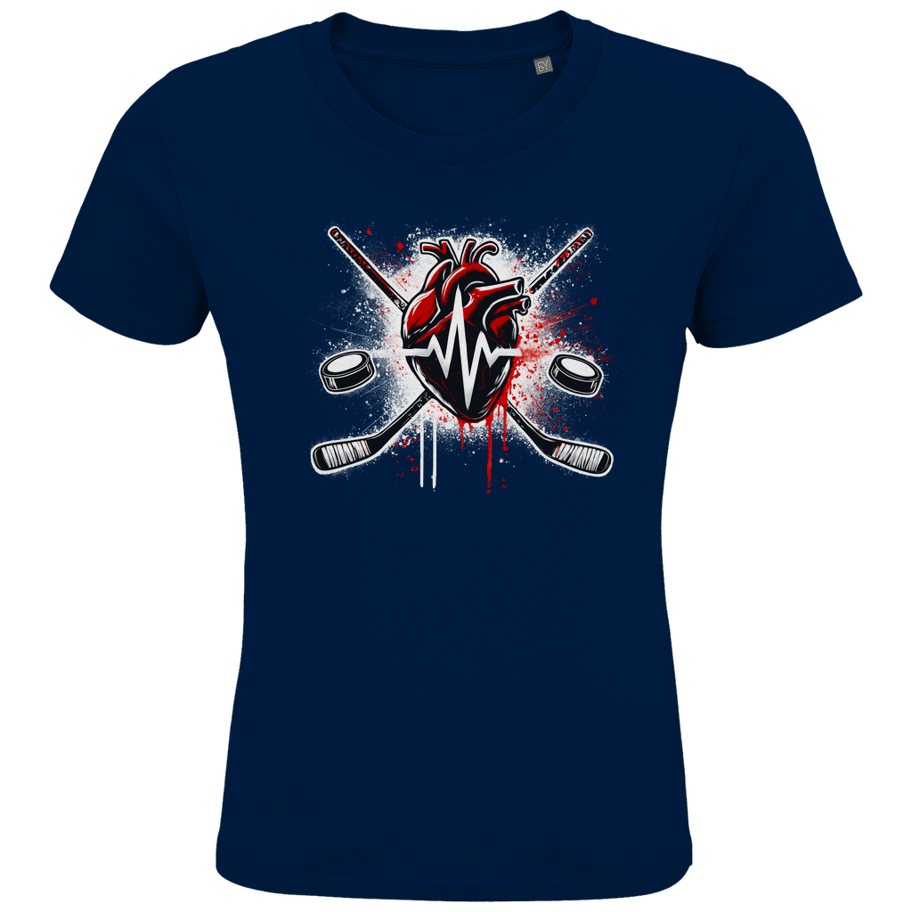 Kids T-Shirt HOCKEY HEARTBEAT