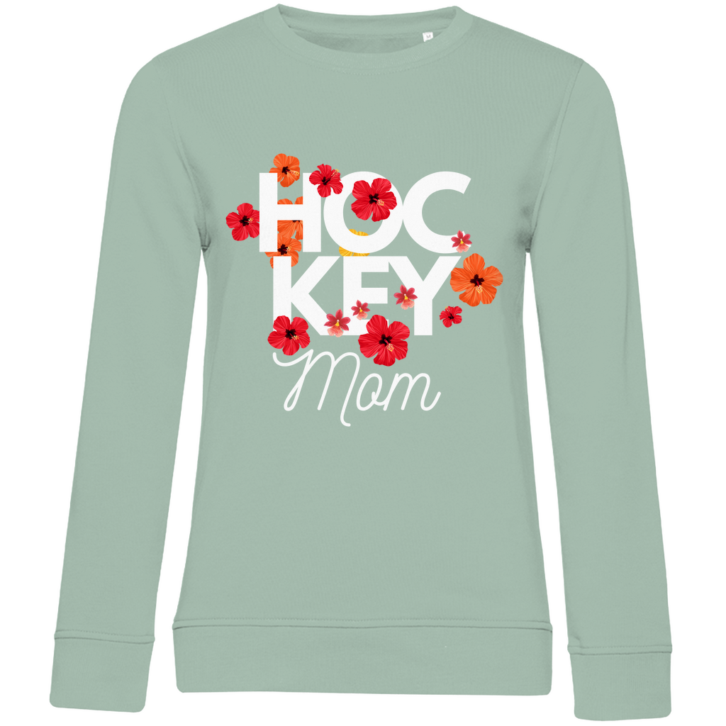 Ladies Sweatshirt HOCKYMOM FLOWERS