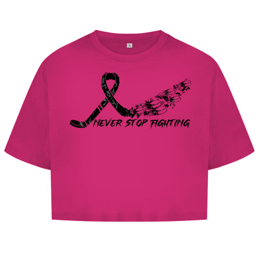 Ladies Crop Top PINKTOBER FIGHTING