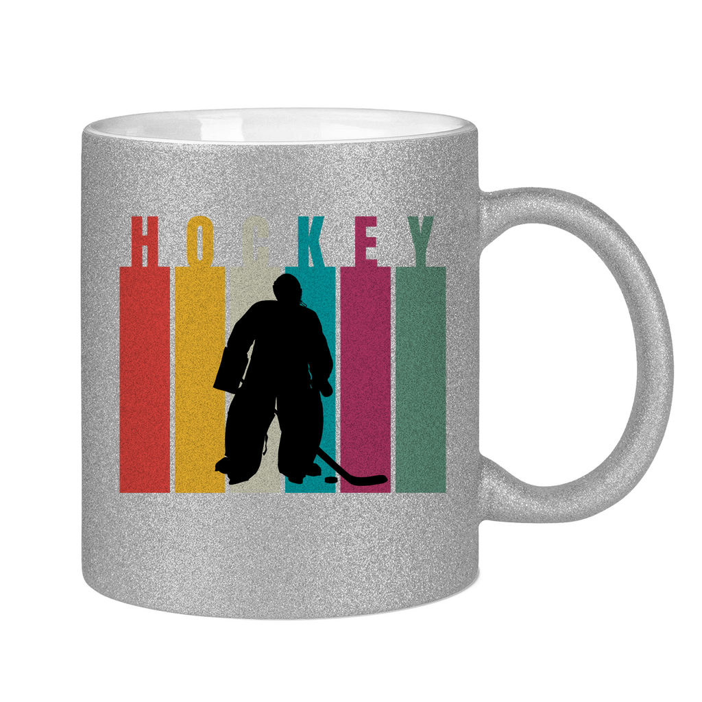 Glitzertasse COLOURFUL HOCKEY GOALIE