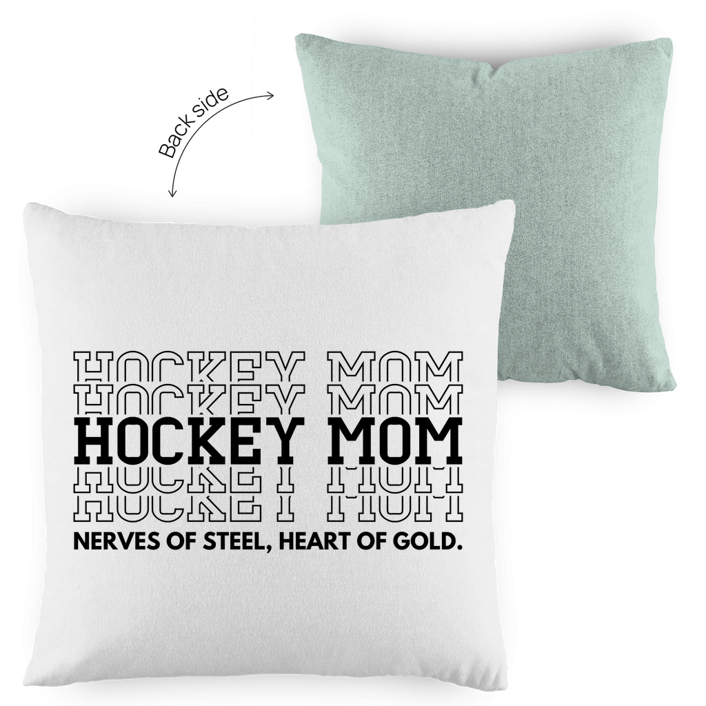 Kopfkissen zweifarbig HOCKEYMOM NERVES & HEART