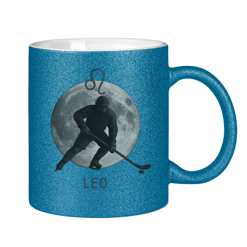 Glitzertasse STERNZEICHEN LEO / LÖWE
