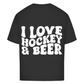 Oversize T-Shirt I LOVE HOCKEY & BEER (back)