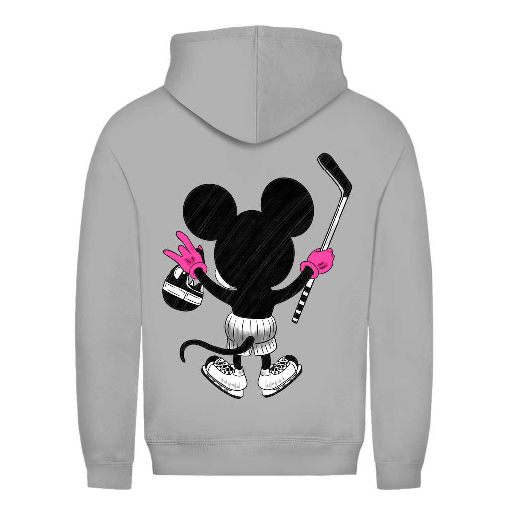 Ladies Hoodie HOCKEYMOUSE PINK