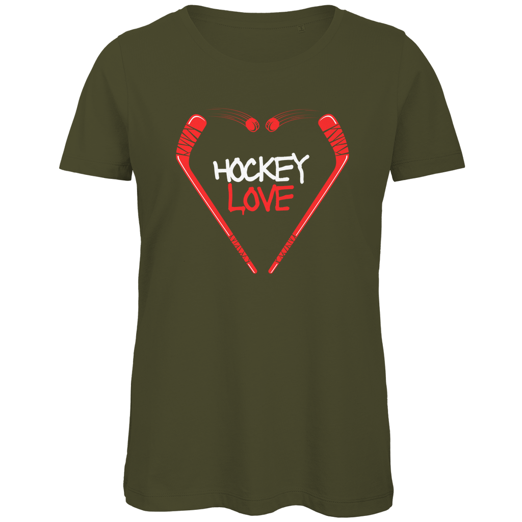 Ladies T-Shirt HOCKEYLOVE STICKHEART
