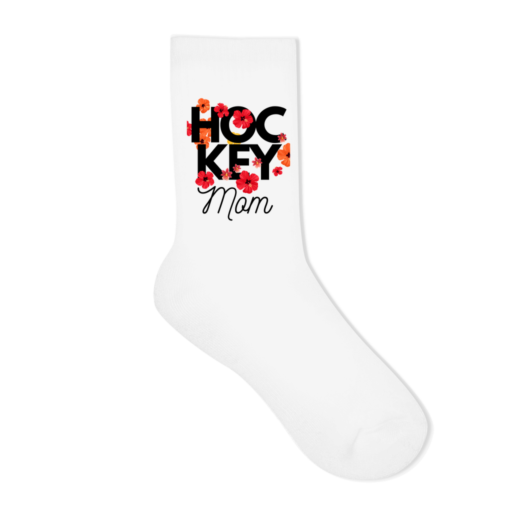 Socken HOCKEY MOM FLOWERS