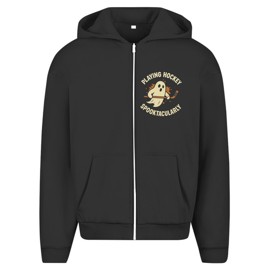 Oversize Zipper HOCKEY SPOOKTACULARLY (front&back)