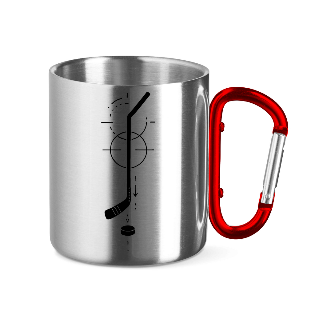 Edelstahltasse HOCKEYSTICK MODERN