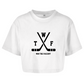 Ladies Oversize Crop Top WTF BLACK