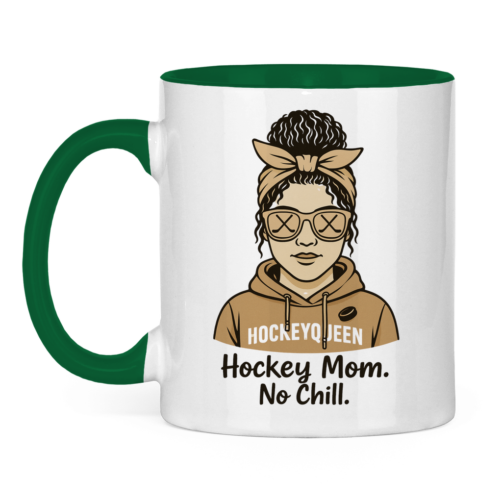 Tasse zweifarbig HOCKEY MOM - NO CHILL