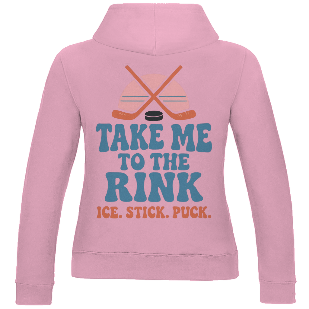 Ladies Hoodie TAKE ME TO THE RINK (back)