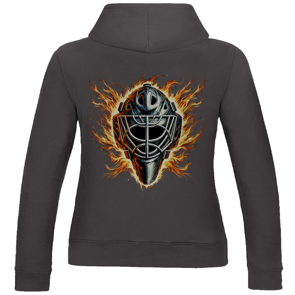 Ladies Hoodie BURNING MASK (back)