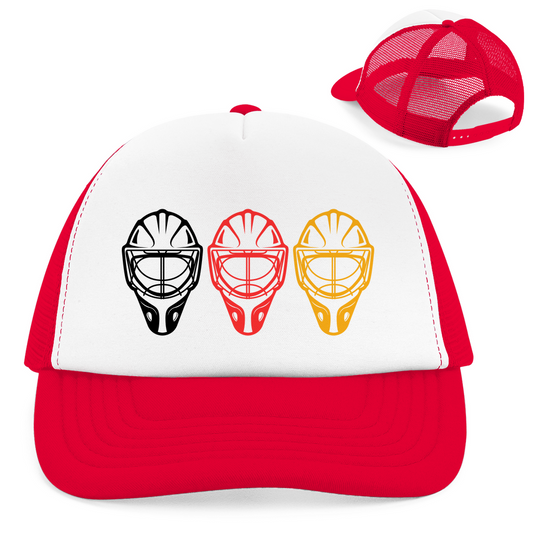 Retro Cap TEAM GOALIE MASKE SCHWARZ-ROT-GOLD