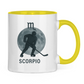 Tasse zweifarbig STERNZEICHEN SCORPIO / SKORPION