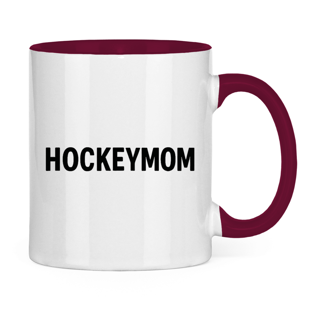Tasse zweifarbig HOCKEYMOM BRAIN