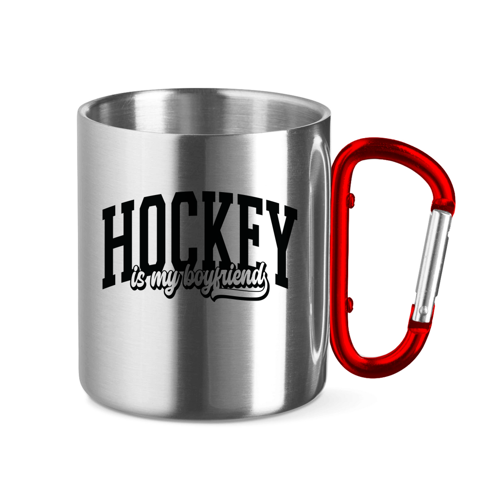 Edelstahltasse HOCKEY IS MY BOYFRIEND