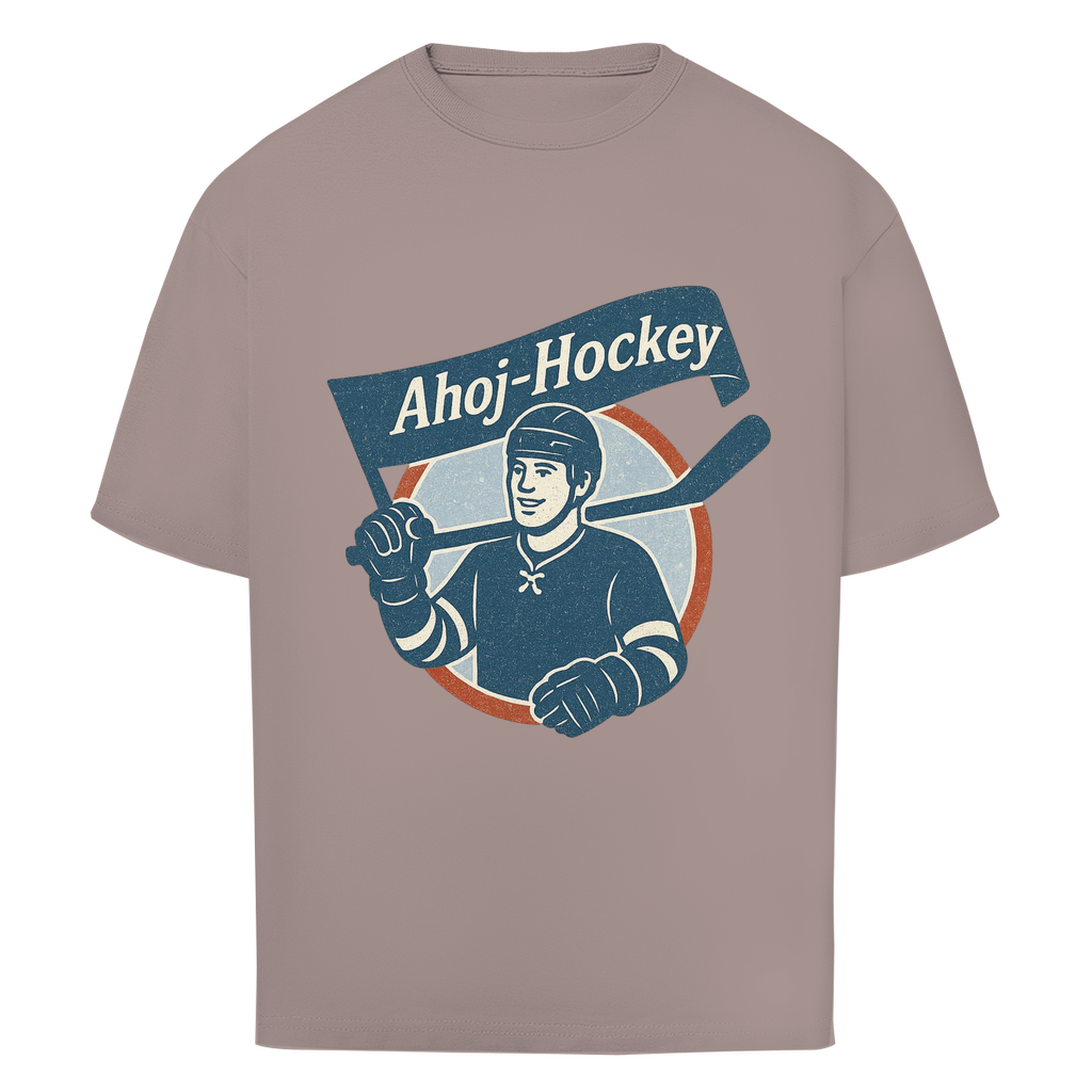 Oversize T-Shirt AHOJ-HOCKEY VINTAGE