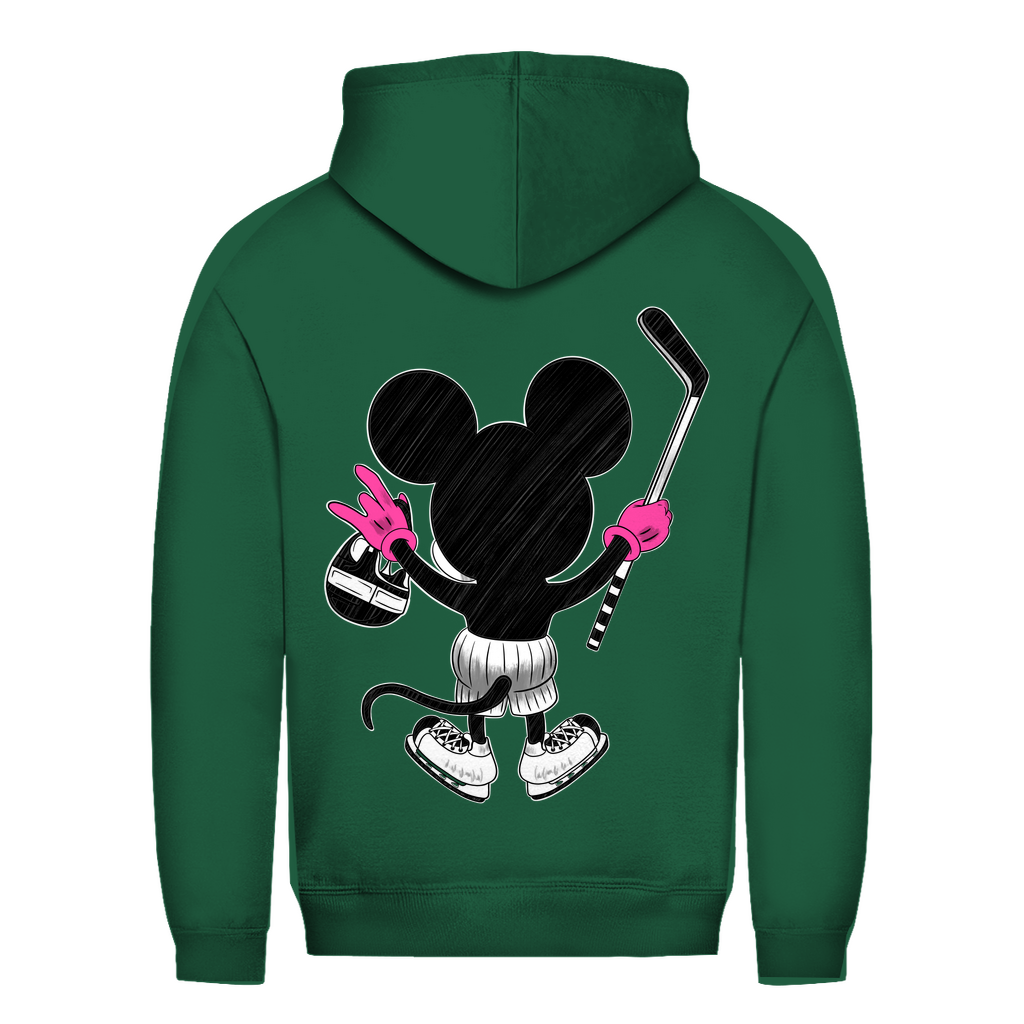Ladies Hoodie HOCKEYMOUSE PINK