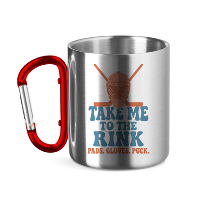Edelstahltasse TAKE ME TO THE RINK GOALIE