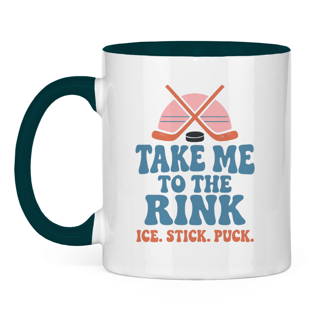 Tasse zweifarbig TAKE ME TO THE RINK