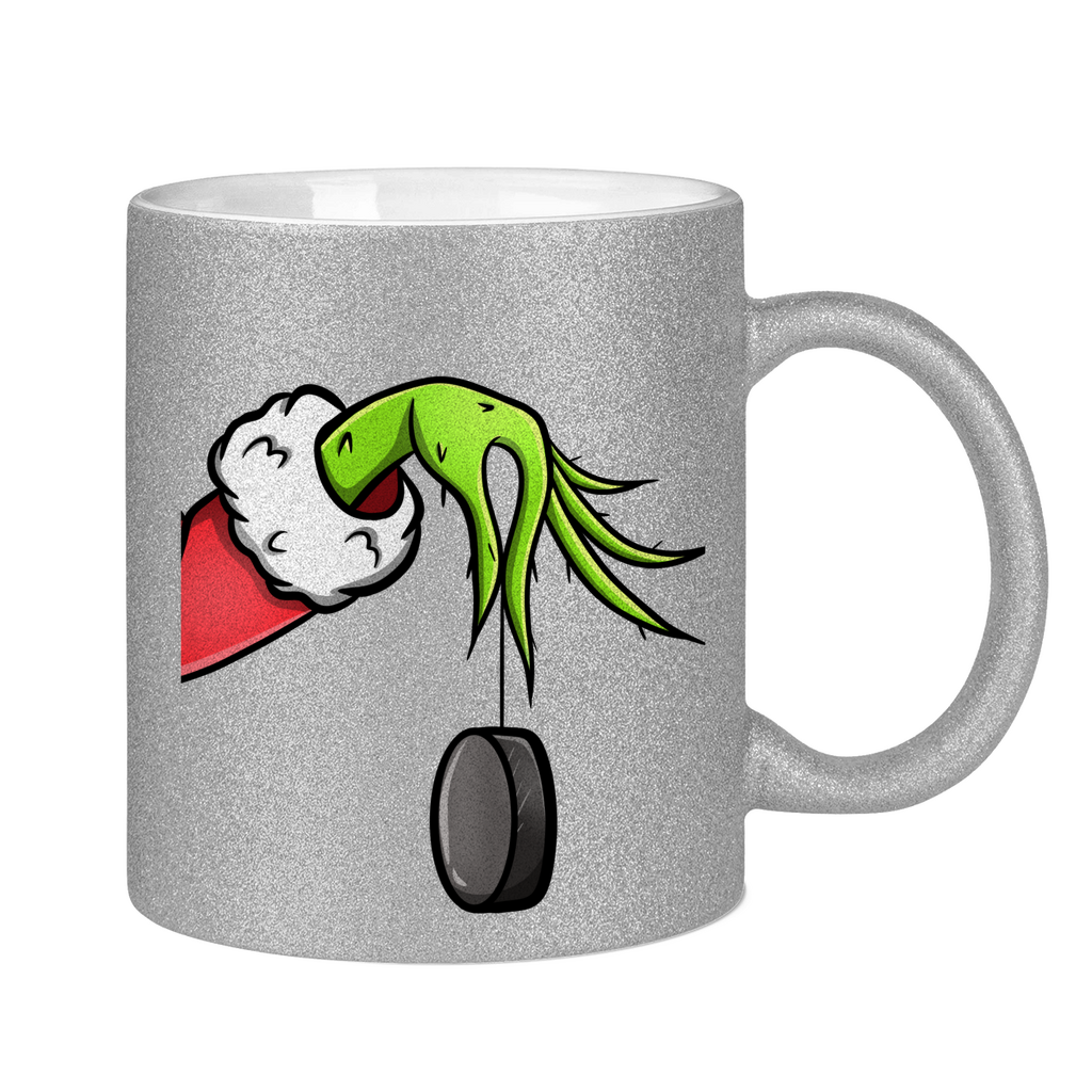 Glitzertasse GRINCH HAND