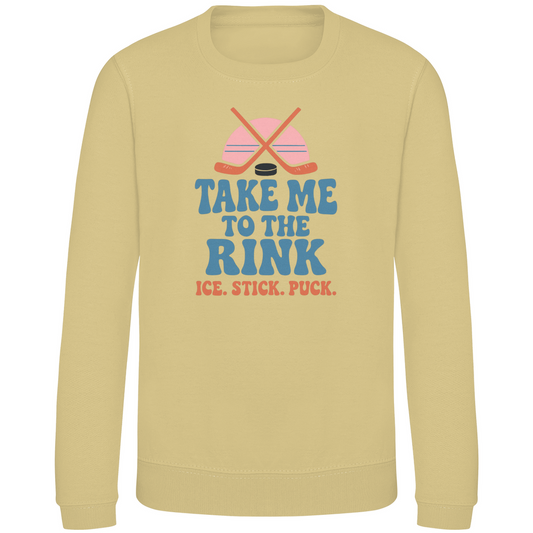 Kids Sweatshirt TAKE ME TO THE RINK (back)