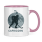 Tasse zweifarbig STERNZEICHEN CAPRICORN / STEINBOCK