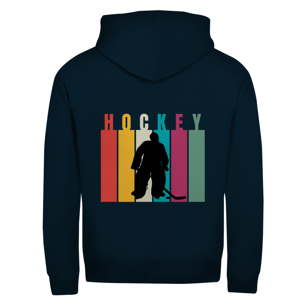 Unisex Zipper COLOURFUL HOCKEY GOALIE (back)