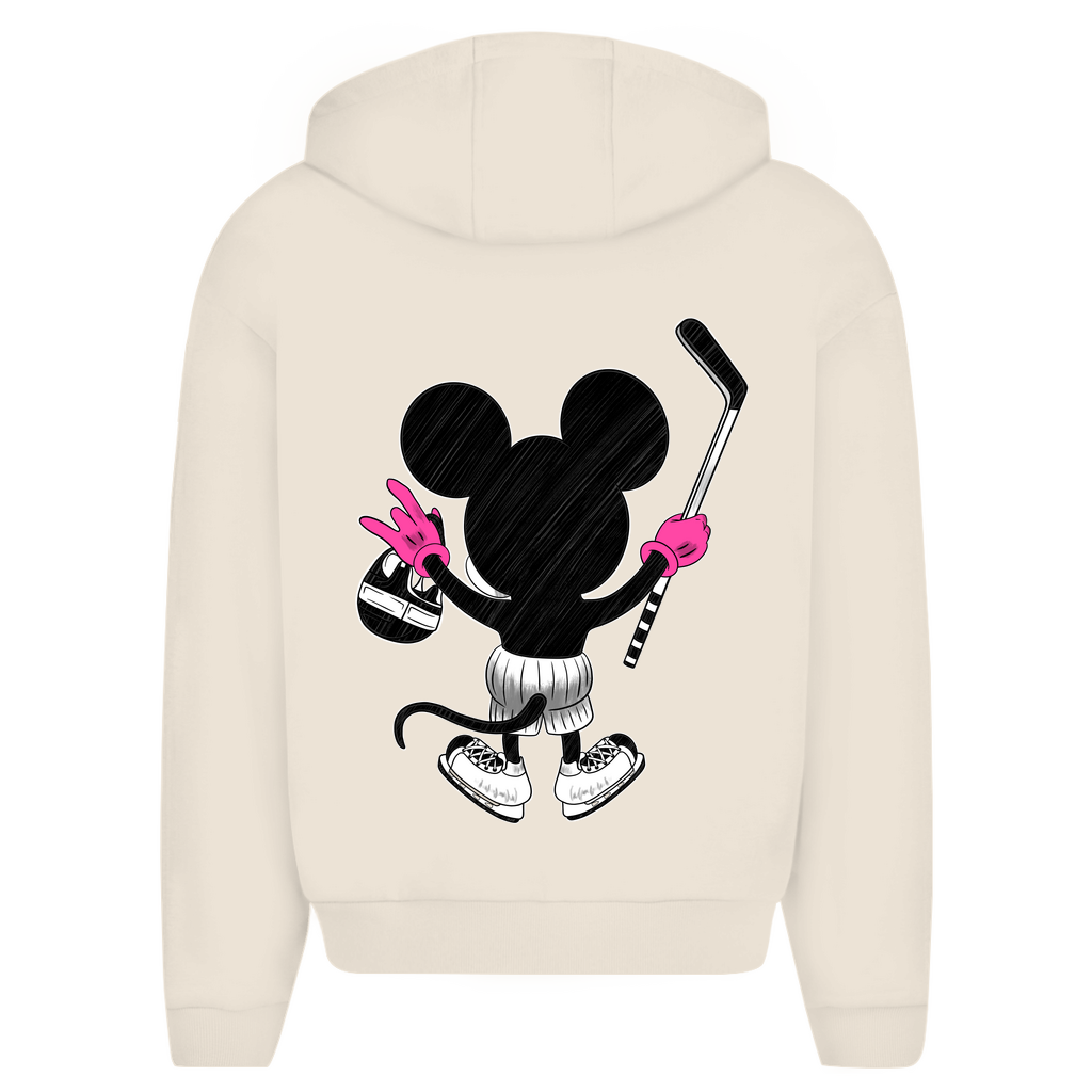 Oversize Zipper HOCKEYMOUSE PINK (back)