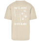 Oversize T-Shirt NEVER SKATE ALONE DOG (back)