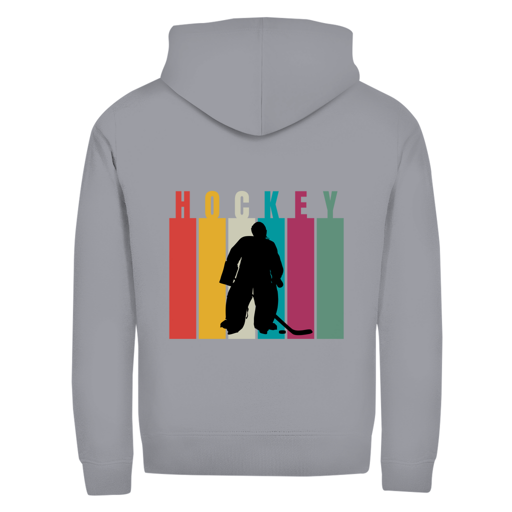 Unisex Zipper COLOURFUL HOCKEY GOALIE (back)