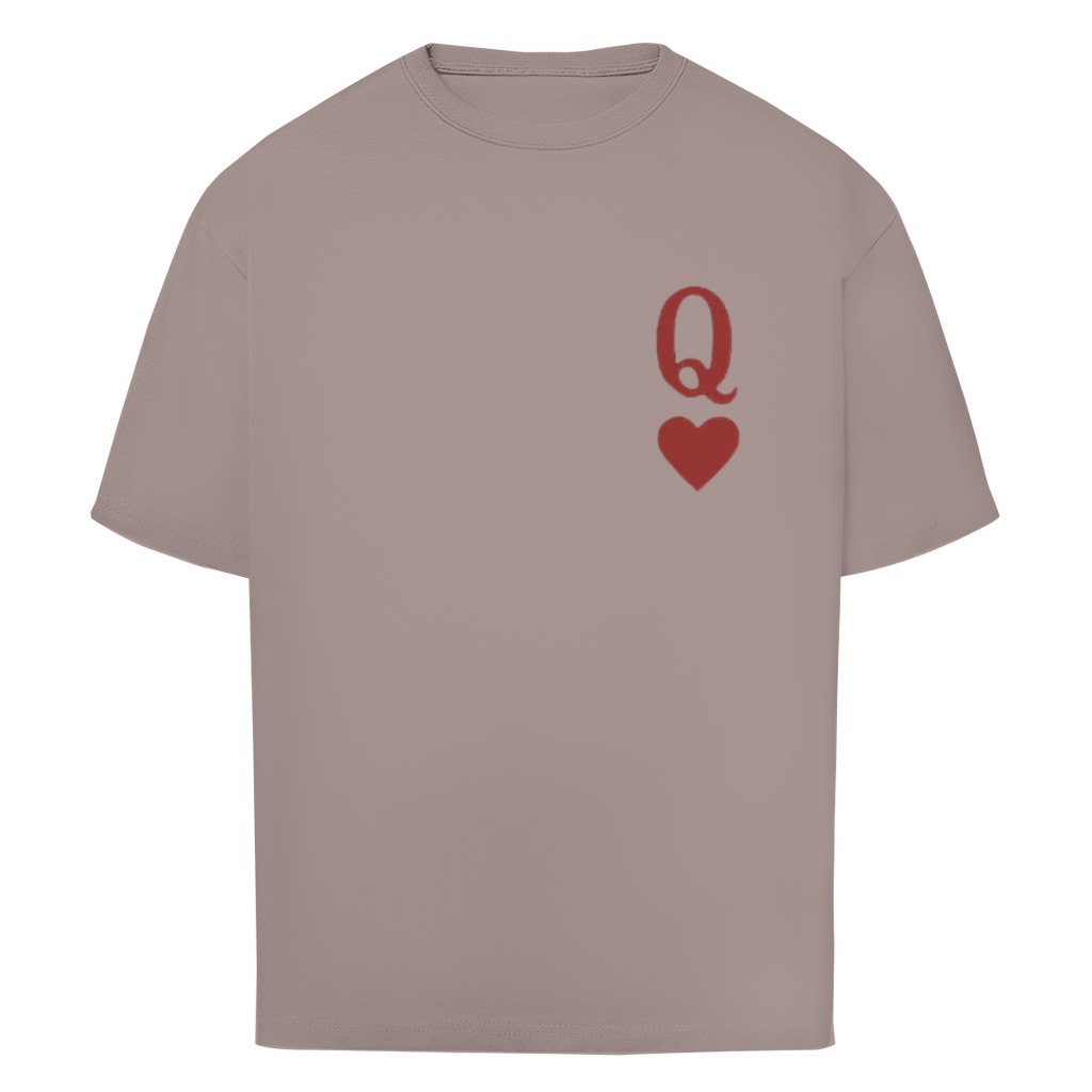 Oversize T-Shirt HOCKEY HERZKÖNIGIN (front&back)