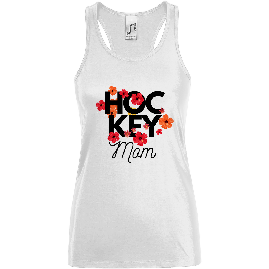 Ladies Tank Top HOCKYMOM FLOWERS