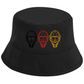 Bucket Hat TEAM GOALIE MASKE SCHWARZ-ROT-GOLD