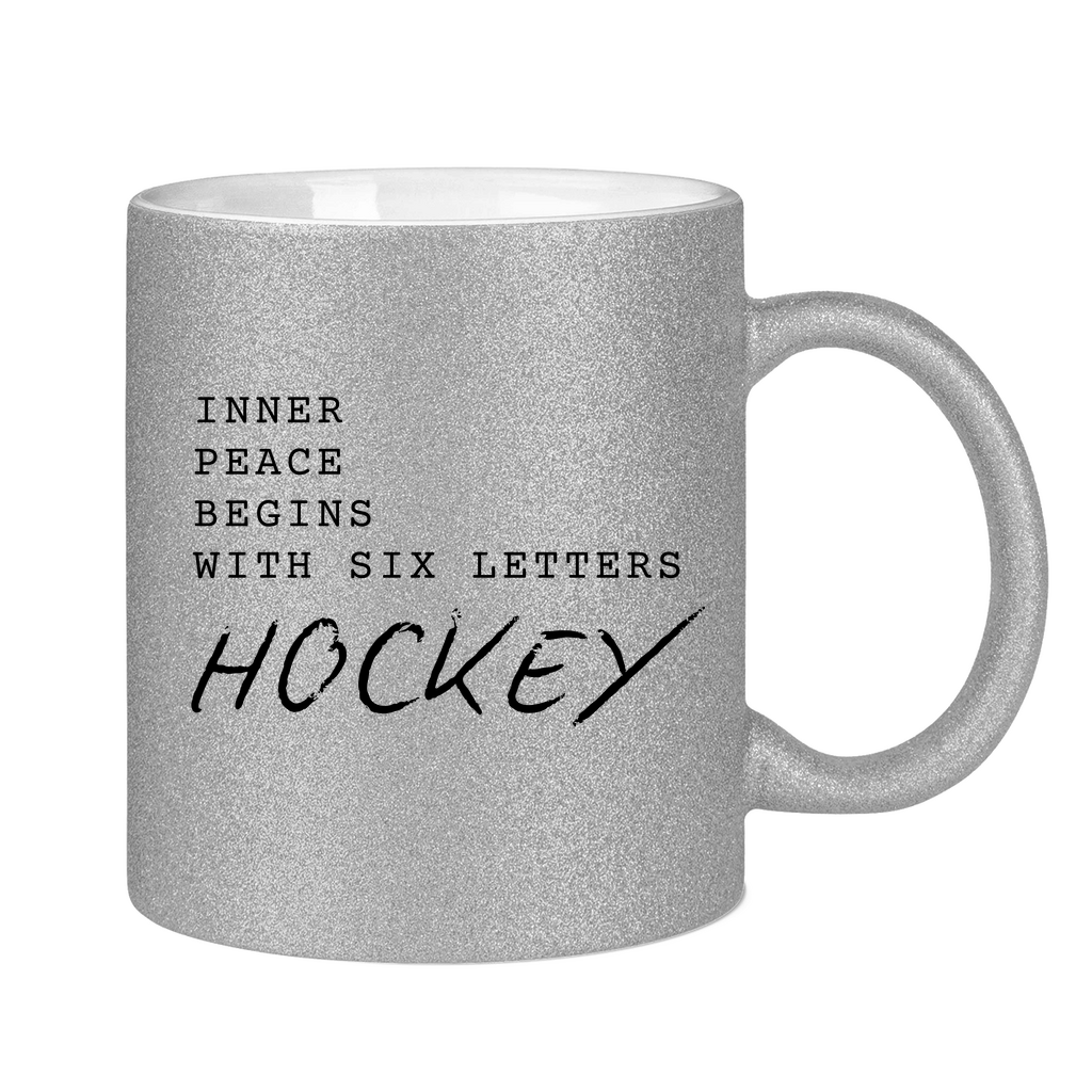 Glitzertasse INNER PEACE