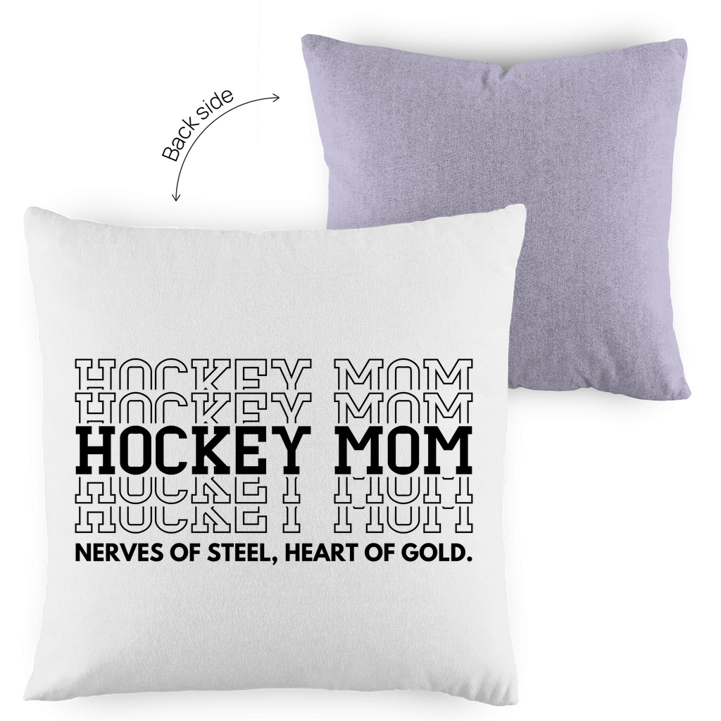 Kopfkissen zweifarbig HOCKEYMOM NERVES & HEART
