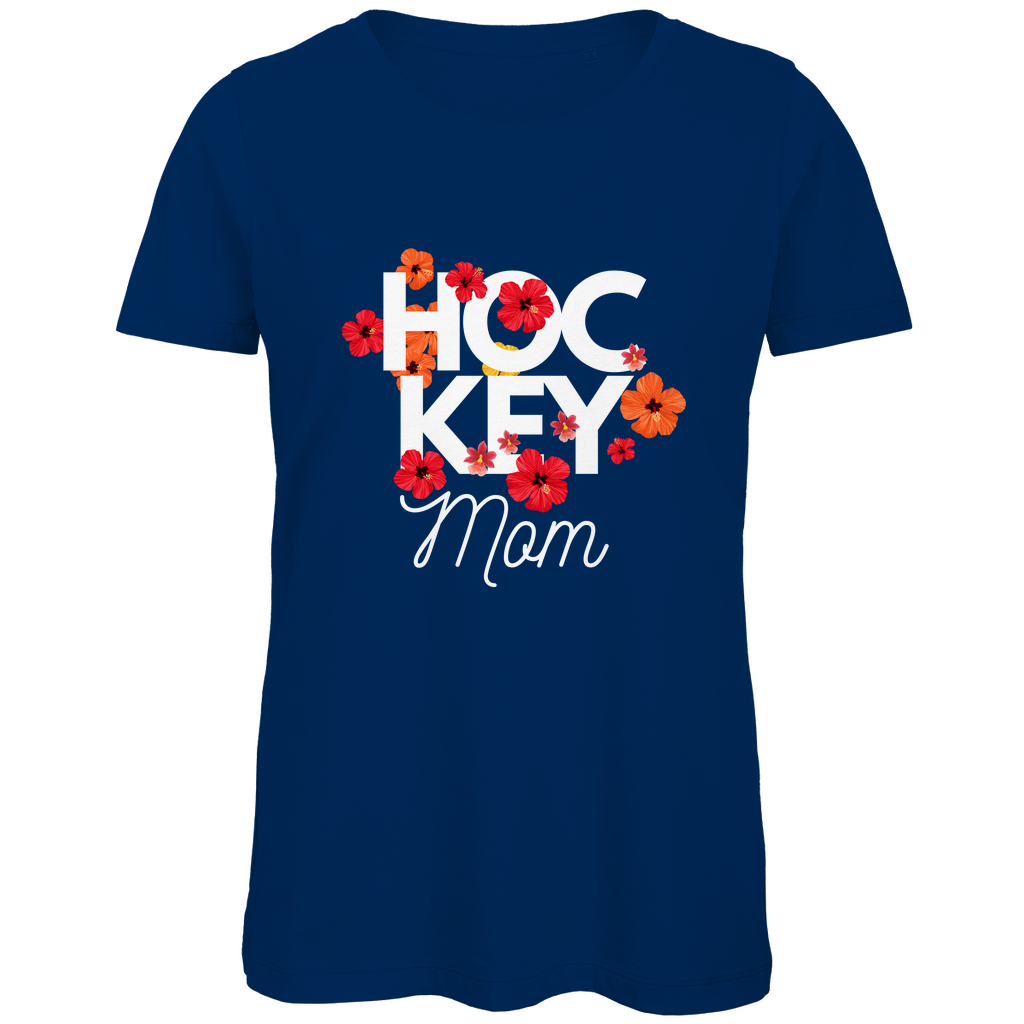 Ladies T-Shirt  HOCKYMOM FLOWERS