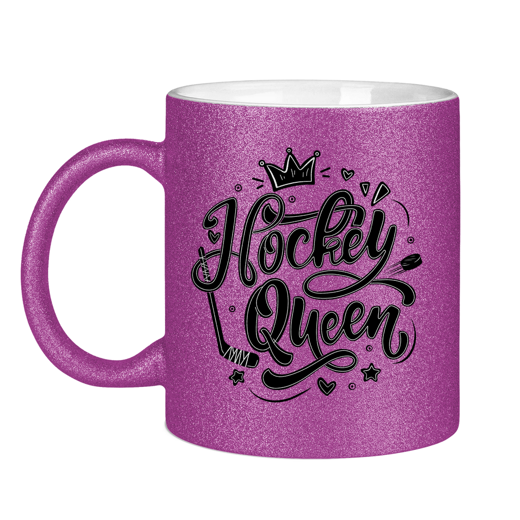 Glitzertasse HOCKEYQUEEN II