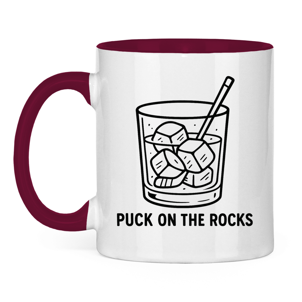 Tasse zweifarbig PUCK ON THE ROCKS