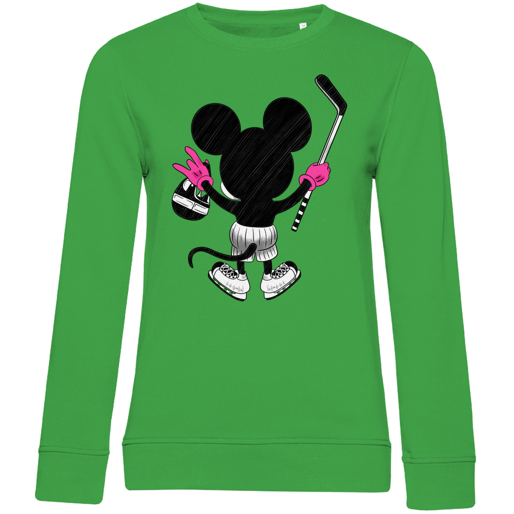 Ladies Sweatshirt HOCKEYMOUSE PINK